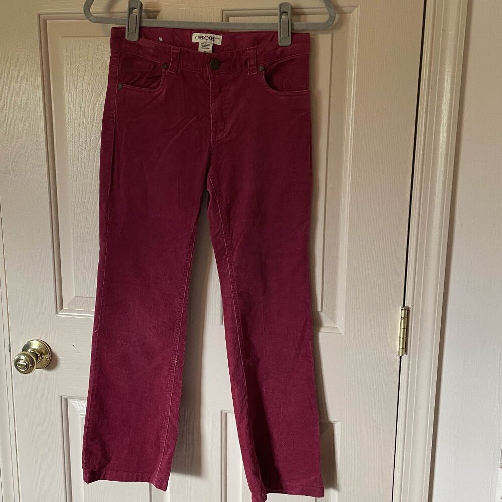 Cherokee Girls Bootcut Corduroy Pants – Size 12